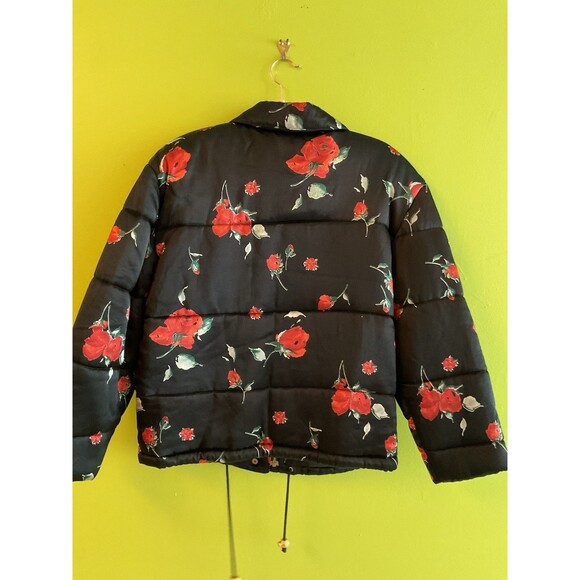 Apriori Escada Floral Print Zip Front Puffer Jacket - Picture 2 of 3